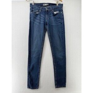 Levis 524 Jeans Womens Sz 9 LONG Skinny Leg Y2K Too Superlow 32.5" Inseam